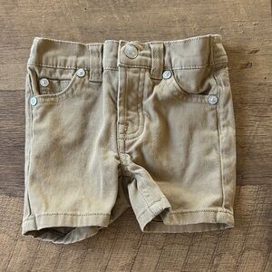 7 for All Mankind Tan Kids Shorts